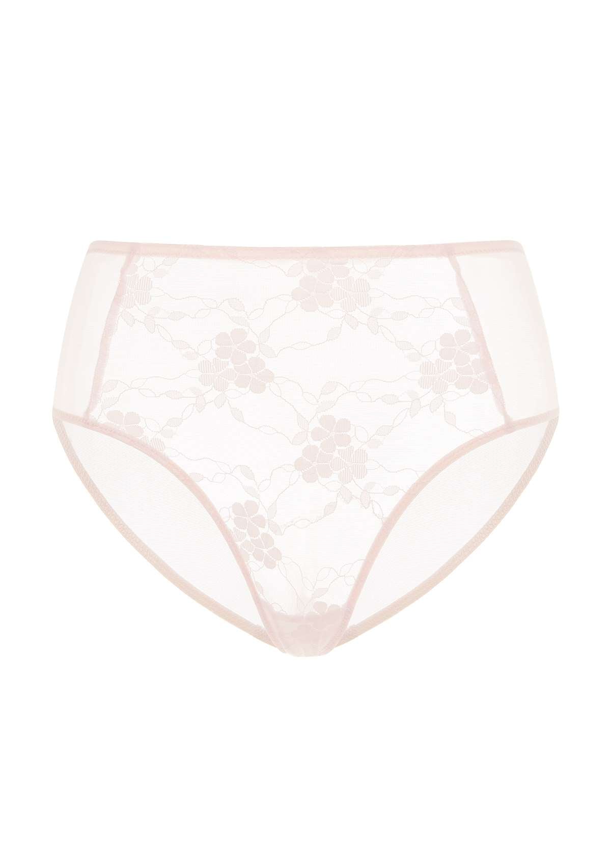 Spring Romance High-Rise Floral Lace Brief Underwear - HSIA