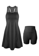 On The Move Sports Dress With Shorts Set - HSIA