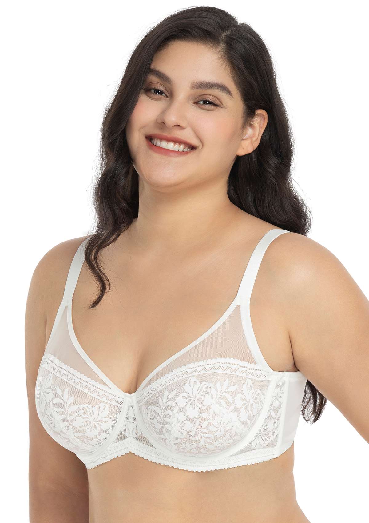 Gladioli Lace Unlined Underwire Bra - HSIA