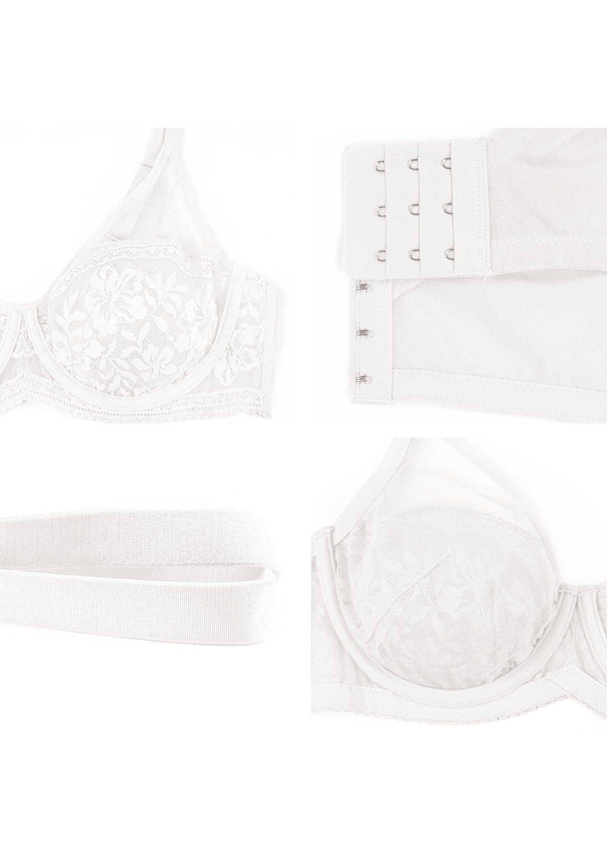 Gladioli Lace Unlined Underwire Bra - HSIA