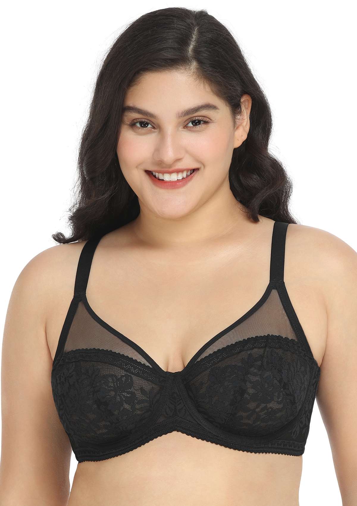 Gladioli Lace Unlined Underwire Bra - HSIA