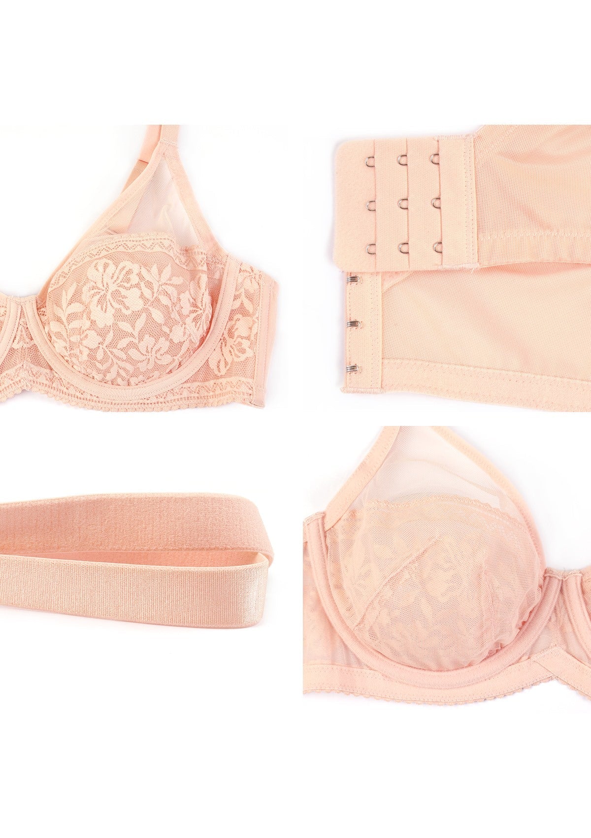 Gladioli Lace Unlined Underwire Bra - HSIA