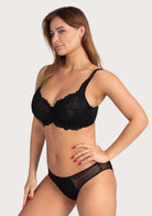 HSIA Black All-Over Floral Lace Bra - HSIA