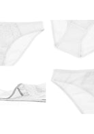 HSIA Breathable Sexy Lace White Bikini Underwear - HSIA