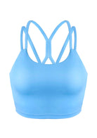 LEAPX Wireless Low-Impact Crisscross Padded Sports Bra - HSIA