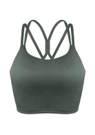 LEAPX Wireless Low-Impact Crisscross Padded Sports Bra - HSIA