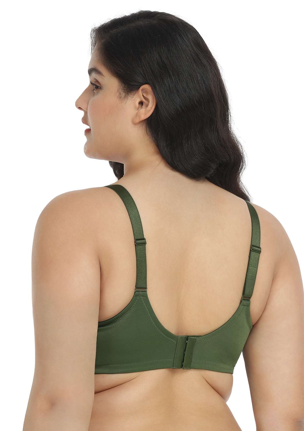 Billie Cross Front Strap Smooth Sheer Mesh Underwire Bra - HSIA
