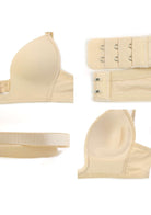HSIA Deep U Plunge Push Up Low Back Wireless Bra - HSIA
