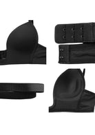HSIA Deep U Plunge Push Up Low Back Wireless Bra - HSIA