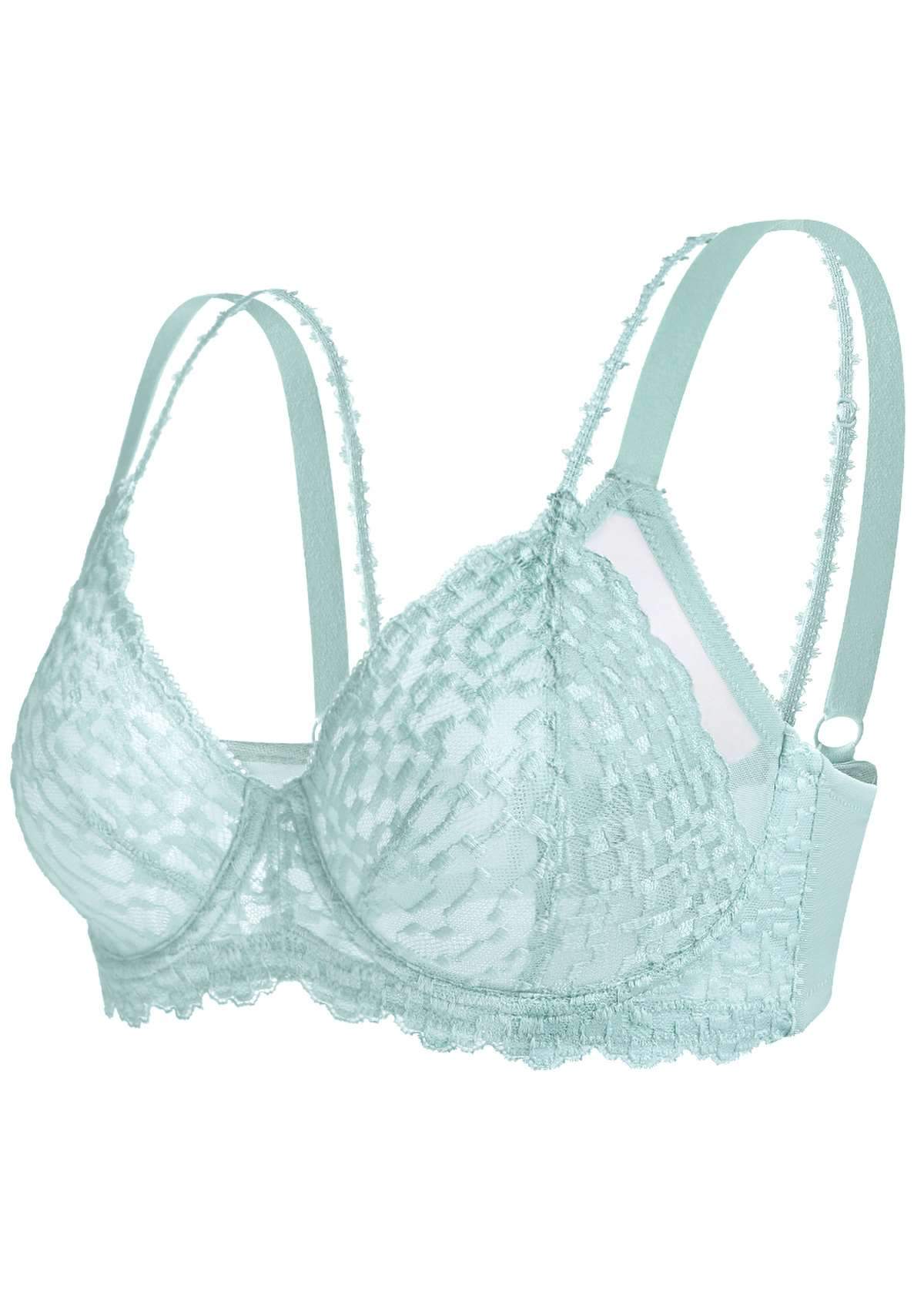 Overkill Double Straps Full Lace Bra - HSIA