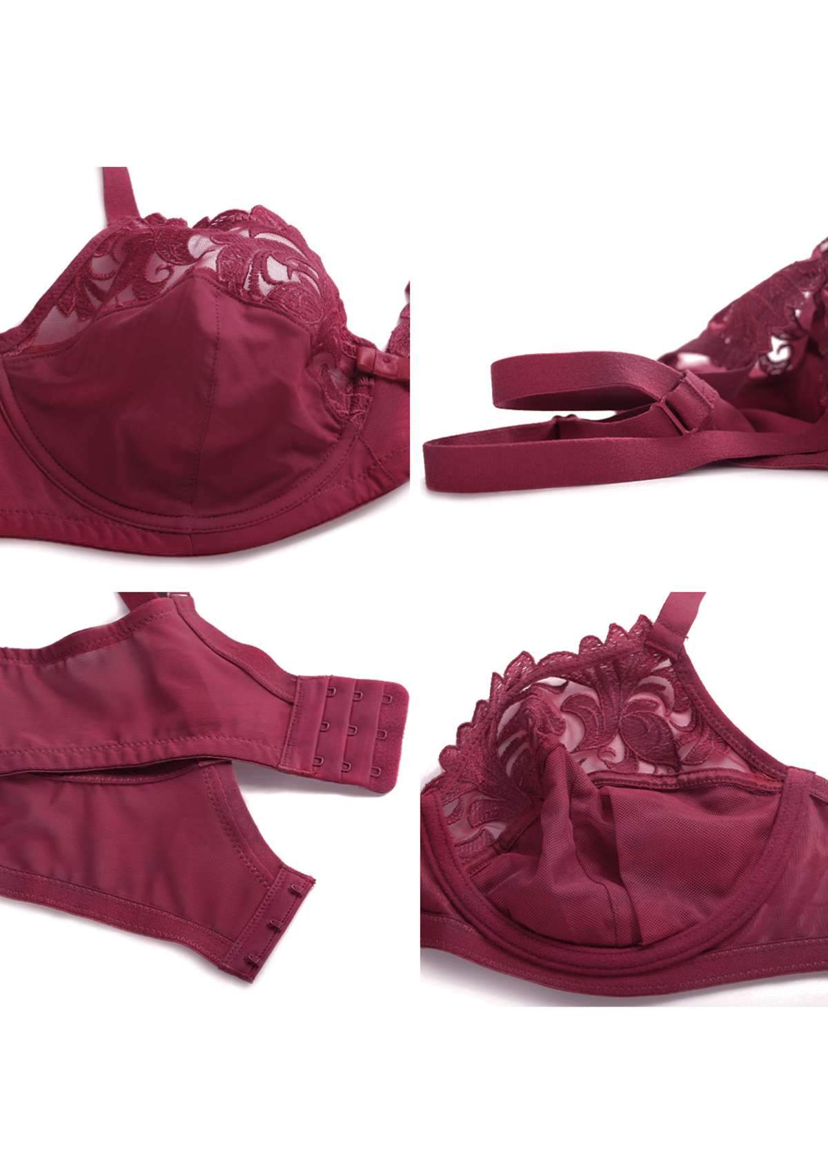 Gala Embroidered Unlined Bra - HSIA