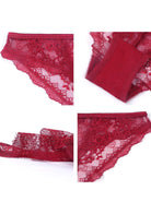 HSIA Floral Bridal Lace Back Bikini Underwear - HSIA