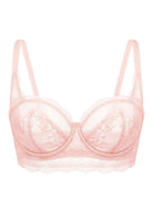 I Do Floral Lace Unlined Balconette Bra - HSIA