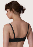 HSIA Floral Lace Unlined Bridal Black Balconette Bra Set - HSIA