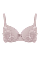 Lovelush Flower Trim Padded Underwire Bra - HSIA