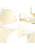 Serena Front-Close Lace-Back Racerback Underwire Bra - HSIA