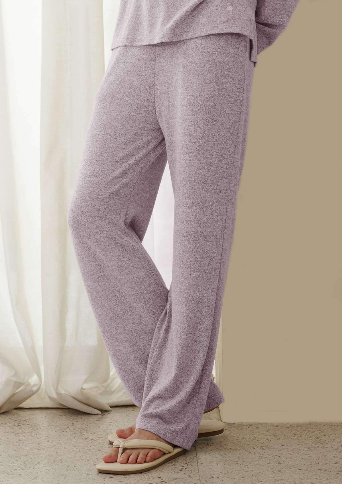 HSIA Knit Long Sleeve Pajama Set - HSIA