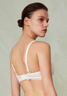 I Do | Petite Floral Lace Unlined Bra - HSIA