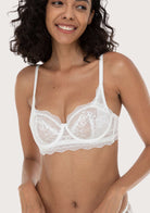 I Do | Petite Floral Lace Unlined Bra - HSIA