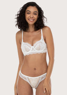 I Do | Petite Floral Lace Unlined Bra - HSIA