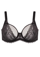 HSIA Lace Dolphin Black Underwire Bra - HSIA