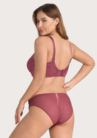 HSIA Lace Dolphin Burgundy Underwire Bra - HSIA