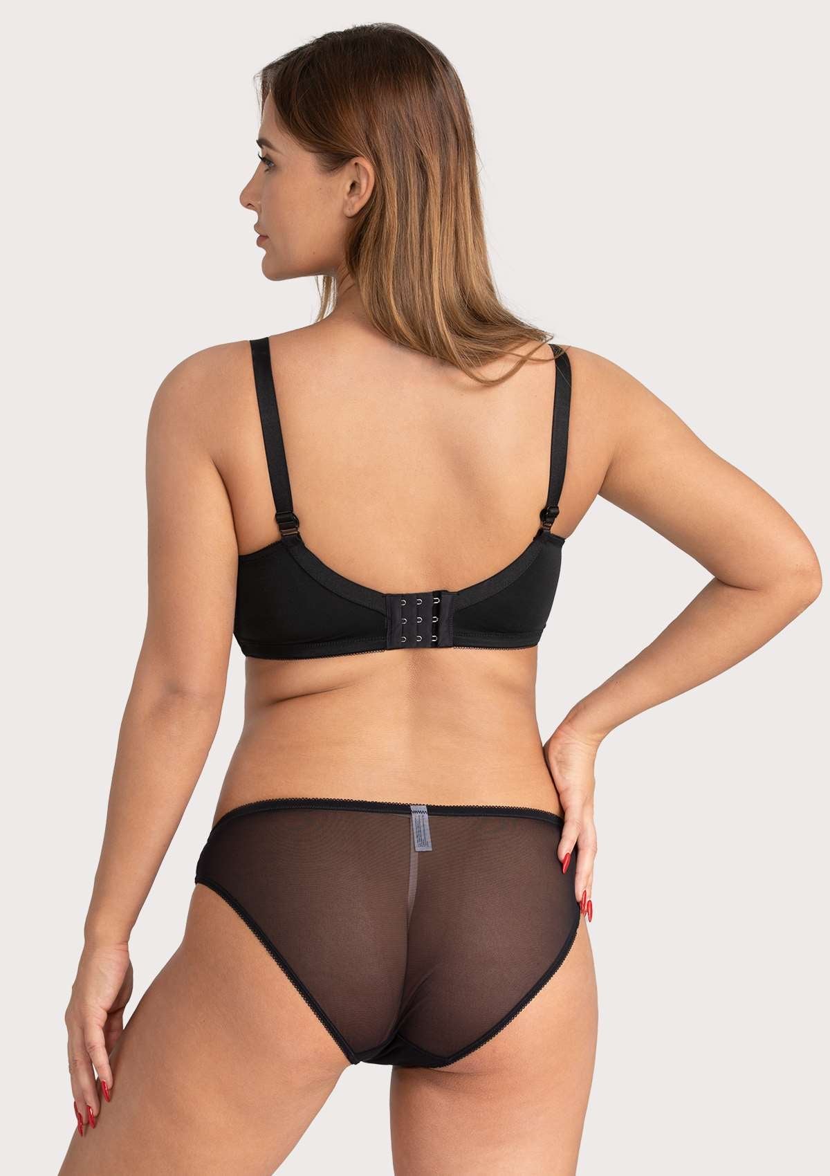 Anemone Unlined Dolphin Lace Underwire Bra - HSIA