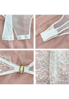 HSIA Lace Long Sleeve Teddy - HSIA