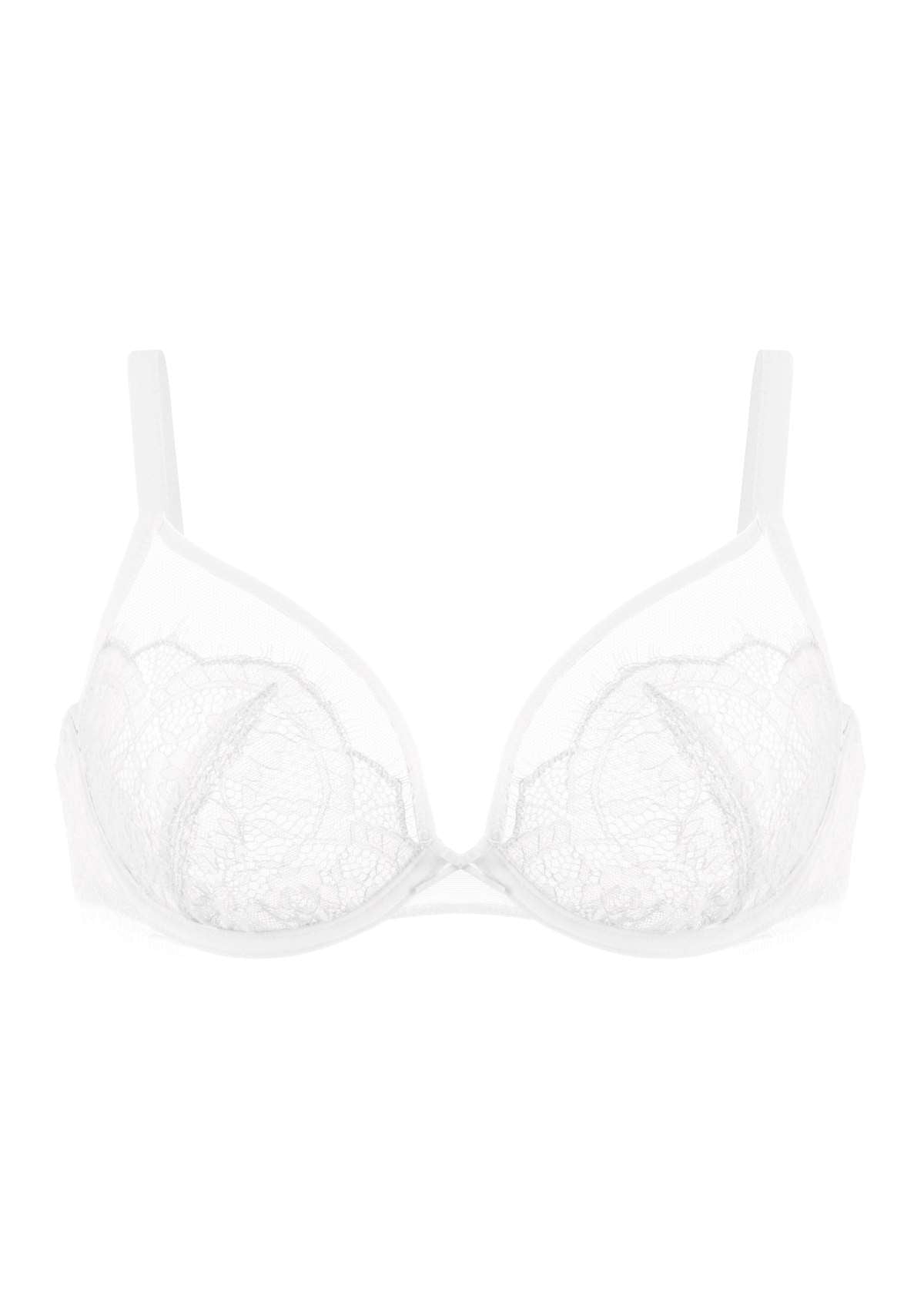 HSIA Mesh Eyelash Trim Unlined Bra - HSIA