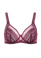 Heroine Polka Dot Sexy Lace Unlined Bra - HSIA