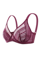 Heroine Polka Dot Sexy Lace Unlined Bra - HSIA