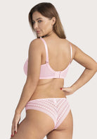 Heroine Polka Dot Sexy Lace Unlined Bra - HSIA