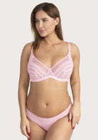 Heroine Polka Dot Sexy Lace Unlined Bra - HSIA