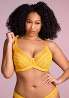 Heroine Polka Dot Sexy Lace Unlined Bra - HSIA
