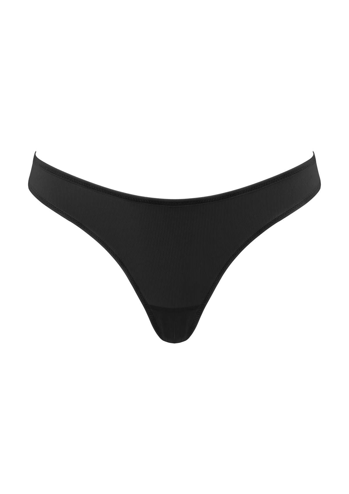 HSIA Ribbed Knit Cotton Thong Underwear 3 Pack - HSIA