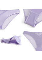 Foxy Satin Floral Lace Bikini Underwear - HSIA