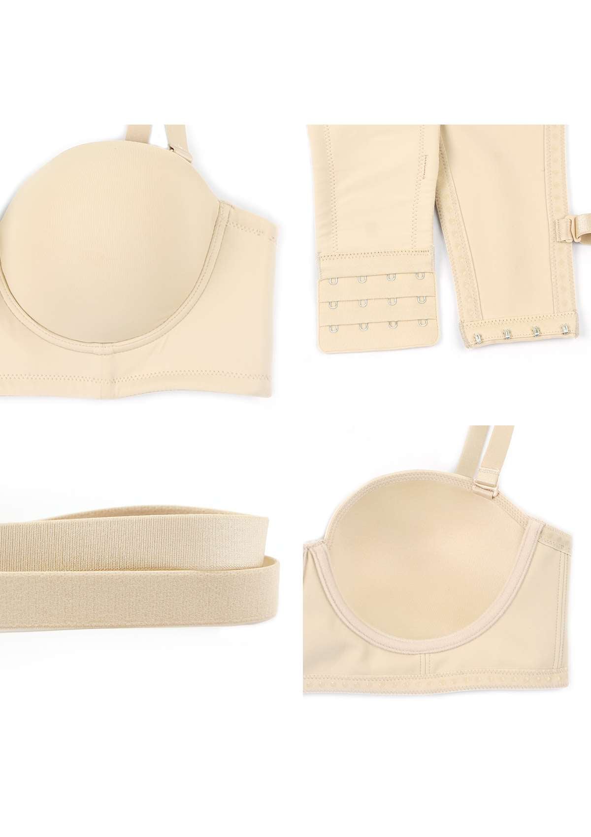 Margaret Seamless Molded Convertible Multiway Strapless Bra - HSIA