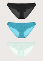 HSIA Sunflower Exquisite Lace Bikini Panties 3 Pack - HSIA