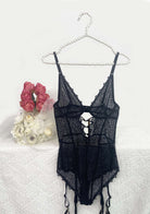 MOMSHIP Unlined Underwire Lace Low Back Teddy - HSIA
