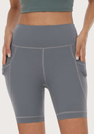 LEAPX Fluent High-Waist Sports Bike Shorts - HSIA