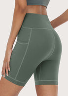 LEAPX Fluent High-Waist Sports Bike Shorts - HSIA