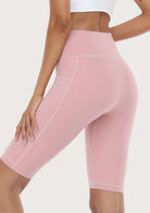 LEAPX Fluent High-Waist Sports Bike Shorts - HSIA