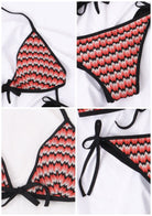 Two Piece Halter Tie Side Bikini Bathing Suit - HSIA